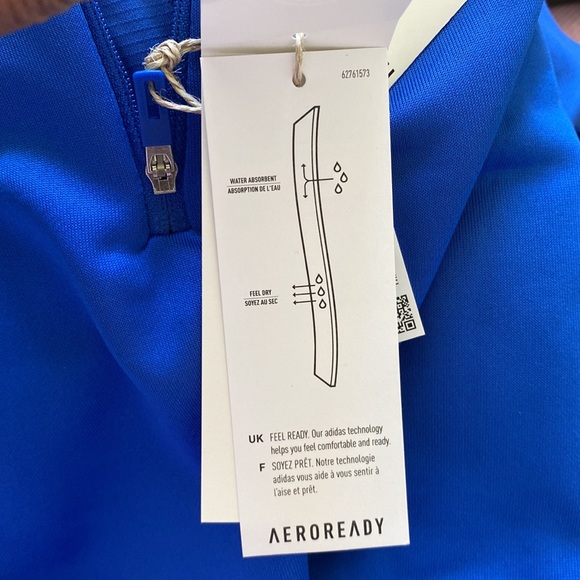 ADIDAS TRACK PULLOVER TOP SIZE S MSRP $70.00 NWT - Picture 8 of 9